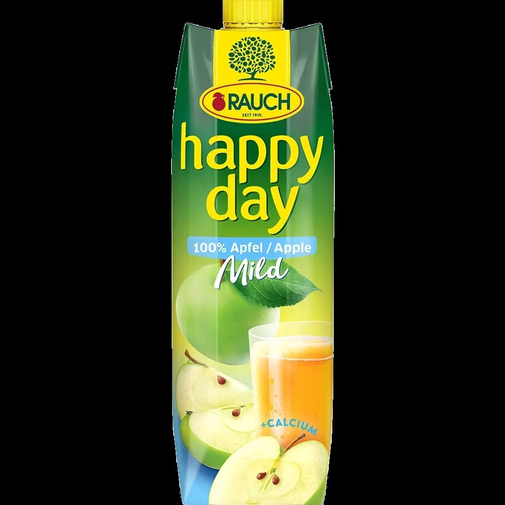 Happy Day Æblejuice Mild 6 x 1liter - 6 x 1 L