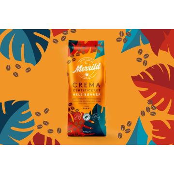Merrild Crema Certificeret Hele Bønner