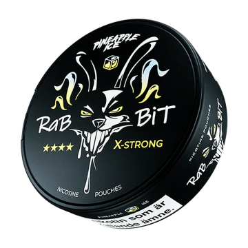 RABBIT Pineapple Ice nikotinposer – slim nicotine pouches med tropisk ananas og kølende ice smag
