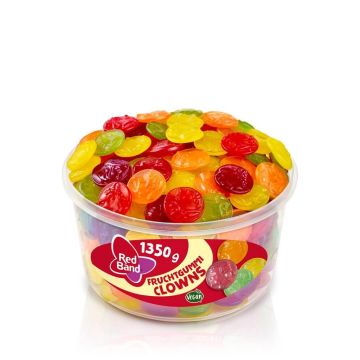 Red Band Fruchtgummi Clowns små frugtgummiklovne med intens frugtsmag