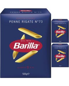 Barilla Penne Rigate Nr. 73 500 g – klassisk italiensk pasta med riller til ekstra god saucebinding