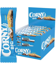 Corny Big Coconut 24x50g müslibarer med fuldkorn kokos og chokolade