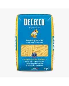 De Cecco Penne Rigate Nr. 41 500 g – premium italiensk penne pasta med riller til perfekt saucebinding