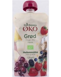 GB GRØD RIS/BÆR/BANAN ØKO 120 G