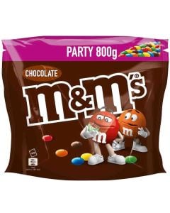 M&M’s Chocolate Party Pack 800 g – farverige chokoladeknapper med mælkechokolade