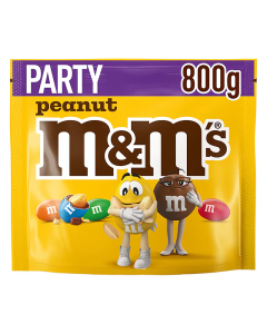 M&M’s Peanut Party Pack 800 g – chokolade med peanuts og farverig skal