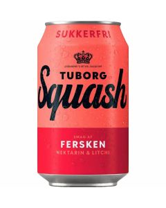 Tuborg Squash Fersken sukkerfri - pantfri