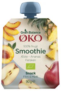 Smoothie Æble-Ananas-Fersken Øko