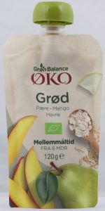 Grød Havre/Pære/Mango Øko