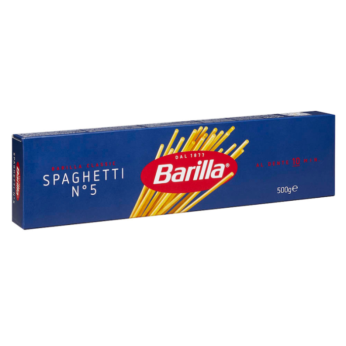 Barilla Spaghetti Nr. 5 500 g – klassisk italiensk spaghetti pasta med perfekt al dente bid