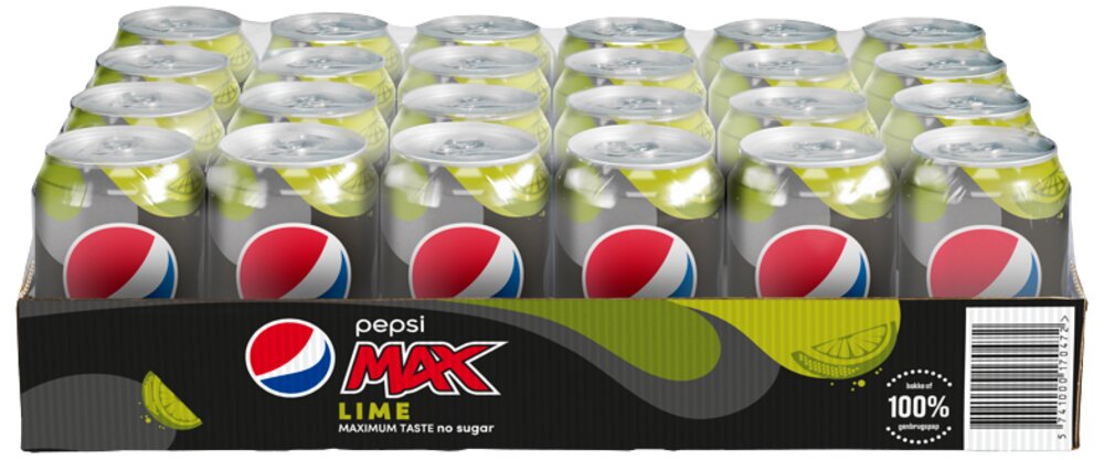 Rabat Pepsi Max Lime - 24 x 0,33 L